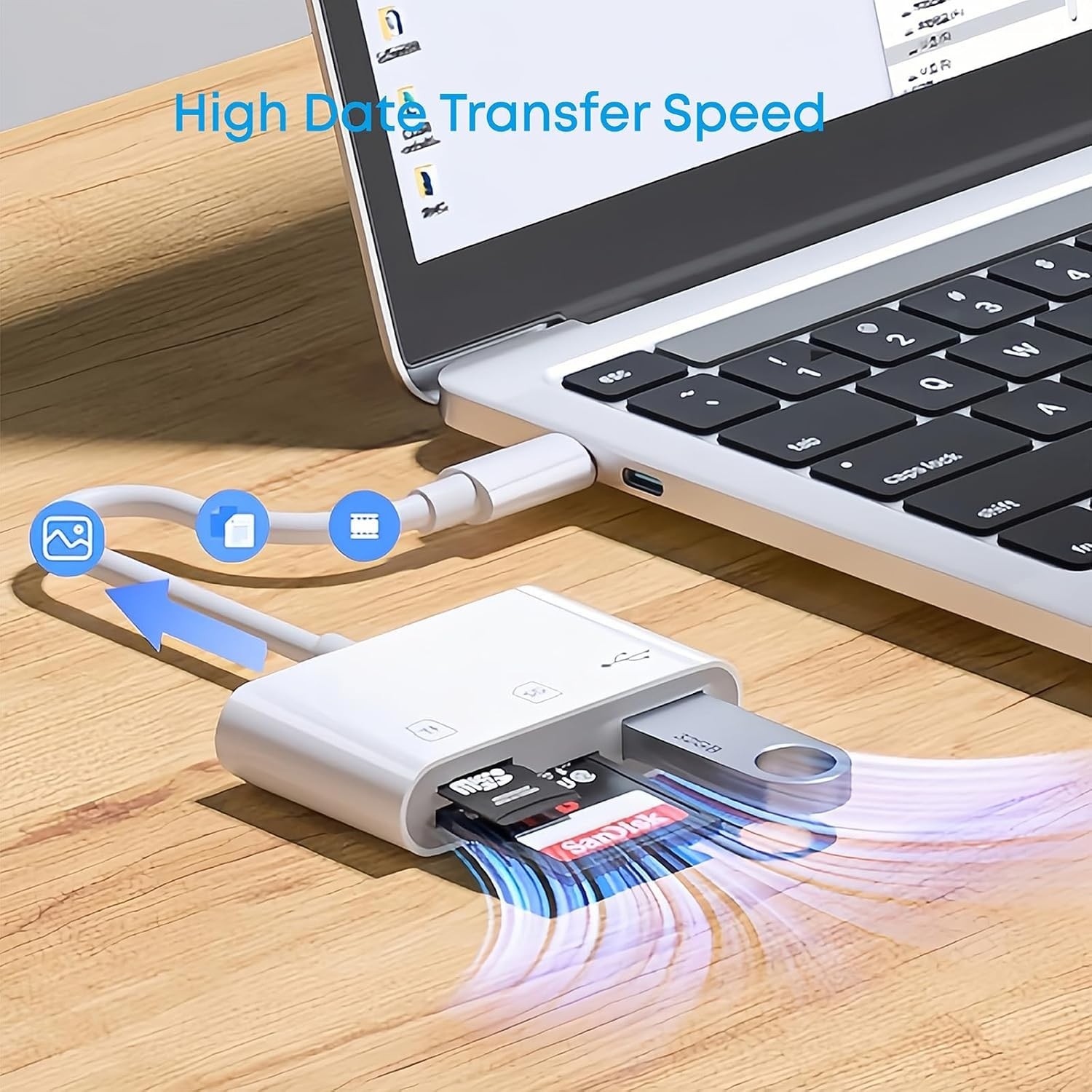 Bidirectional USB C Card Reader for Effortless File Sharing Across Devices