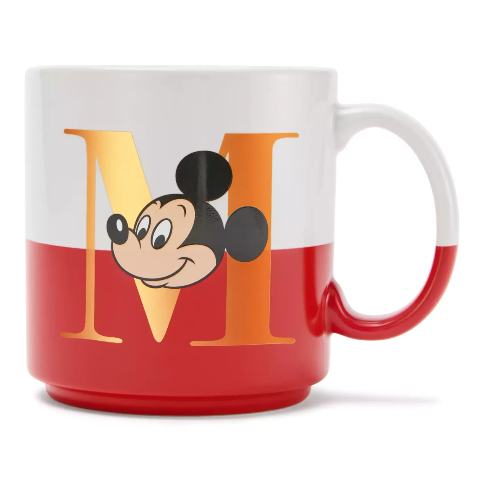 Disney Parks Mickey Mouse True Original Letter M Mug New