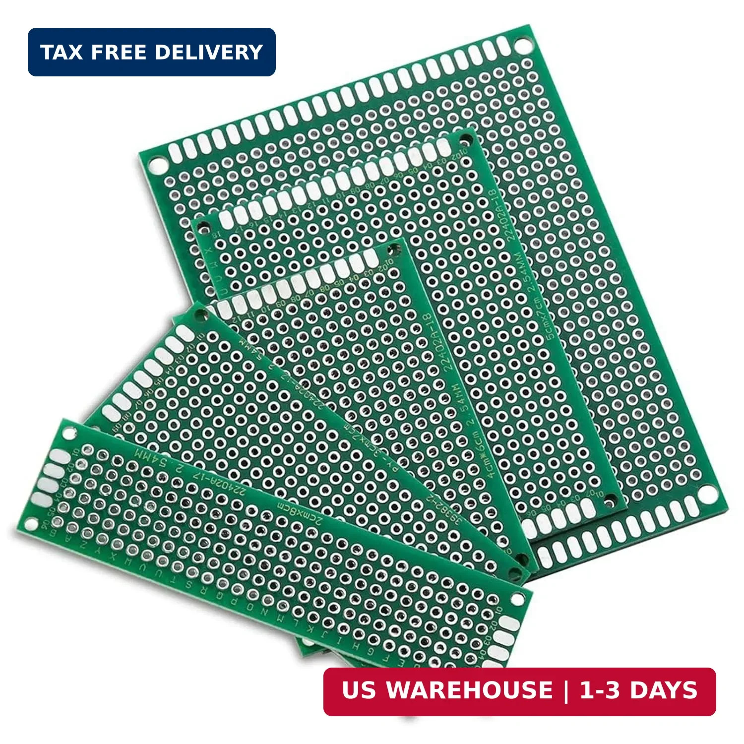 32 Pcs Double Sided PCB Board Kit, Soldering Practice Kit for DIY Electronics Pr