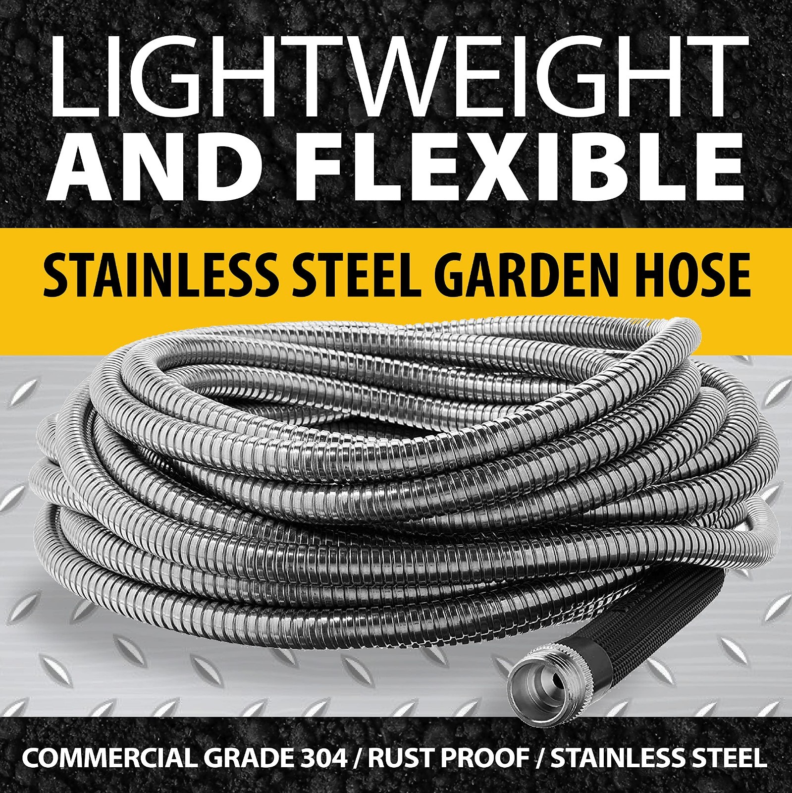 4 Zone Digital Timer & 25ft Metal Garden Hose Bundle - Durable, Easy Setup, Wate