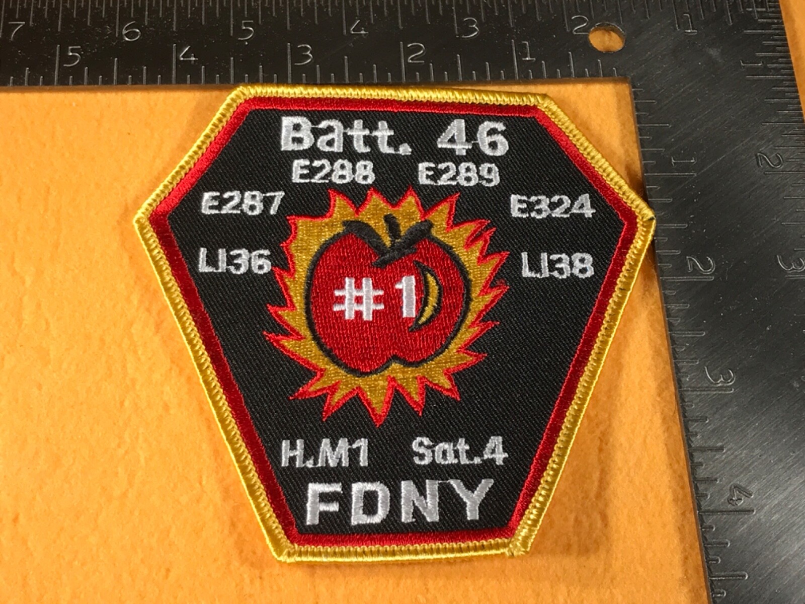 I1-54 NEW YORK FIRE DEPARTMENT PATCH - BATTALION 46 - BIG APPLE