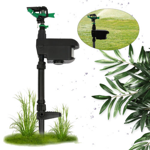 Adjustable Solar Garden Animal Repeller Water Sprinkler Sensor Motion Activated!