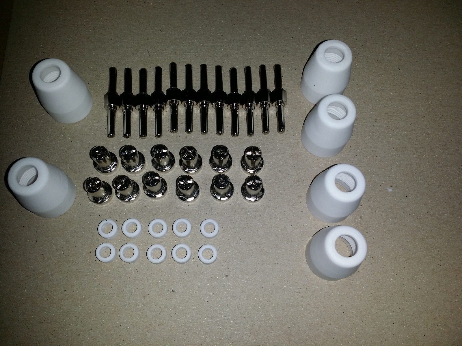 Tosense Plasma Cutter Consumables 40pcs fits TOSENSE & FDS CUT50 Nickel Plated