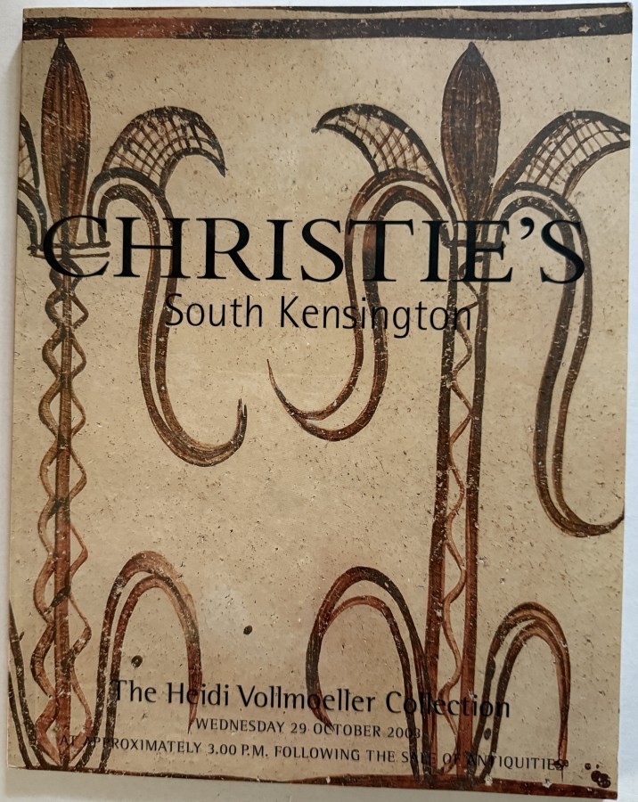 Christie's Heidi Vollmoeller Collection October 29, 2003 Antiquities Greek Roman