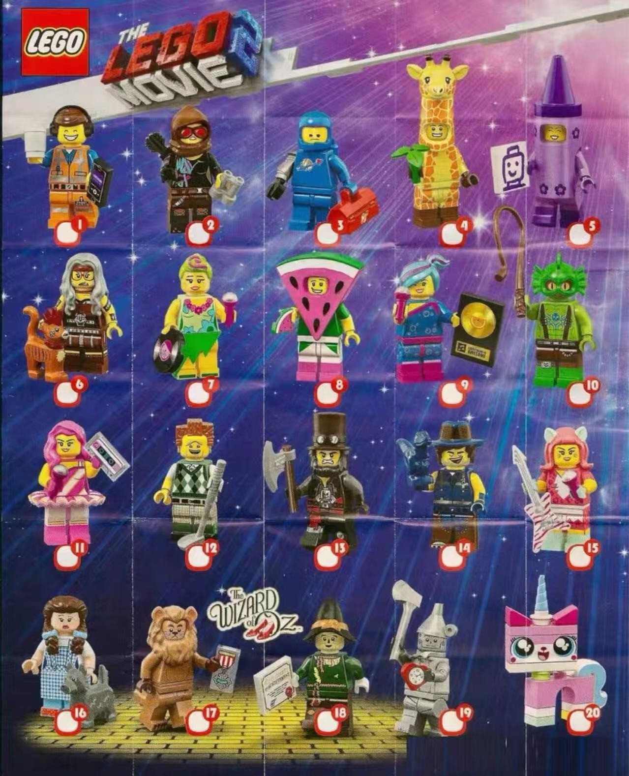 LEGO 71023 The LEGO Movie 2 Minifigures – Complete Set of 20 | NEW & SEALED