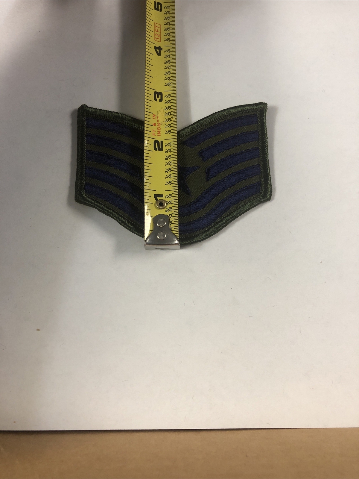 Pair (2) U.S. Air Force Subdued Green Enlisted Insignia E6 Technical Sergeant