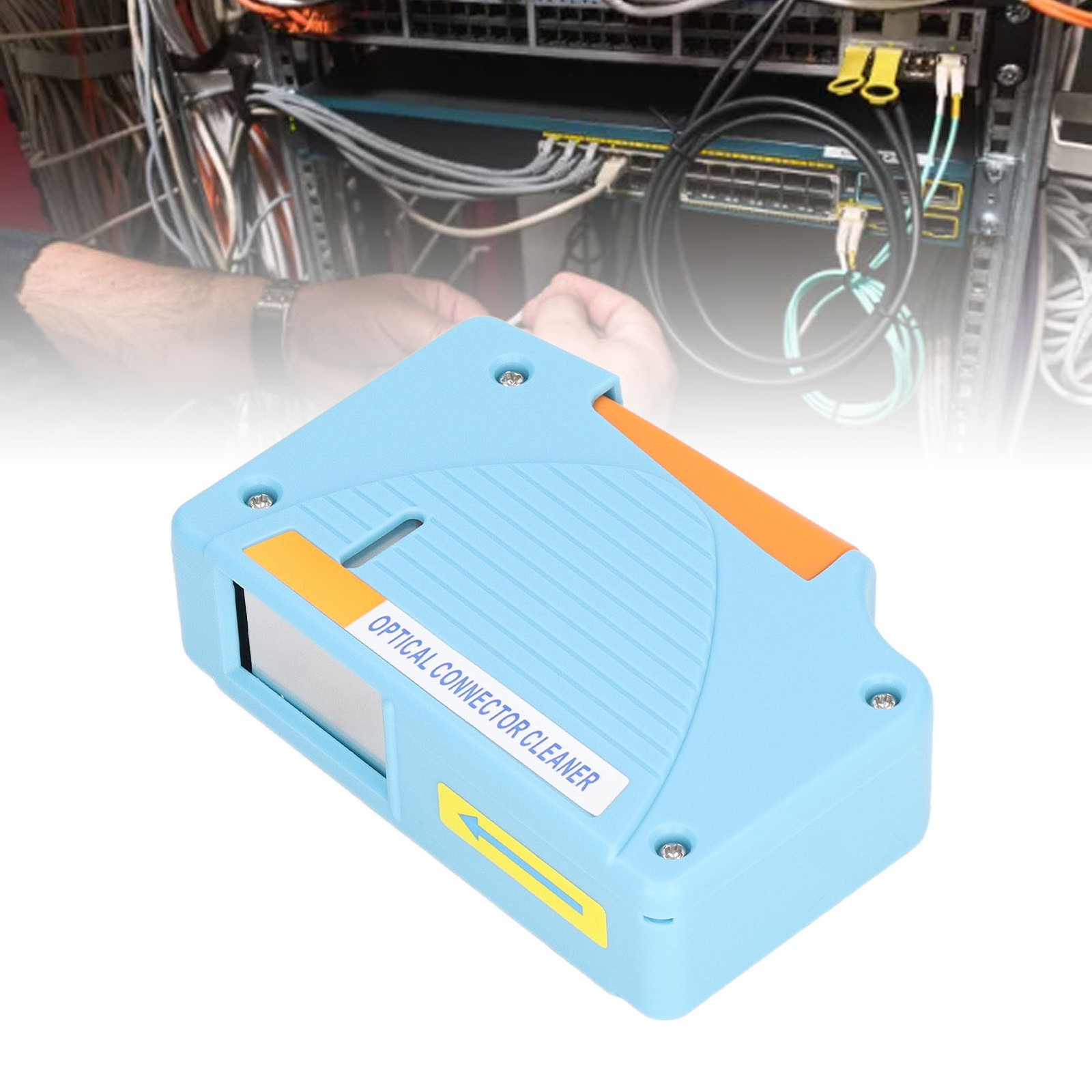 Fiber Optic Cleaning Box Portable Optical Connector Cleaner for LC SC FC ST MU
