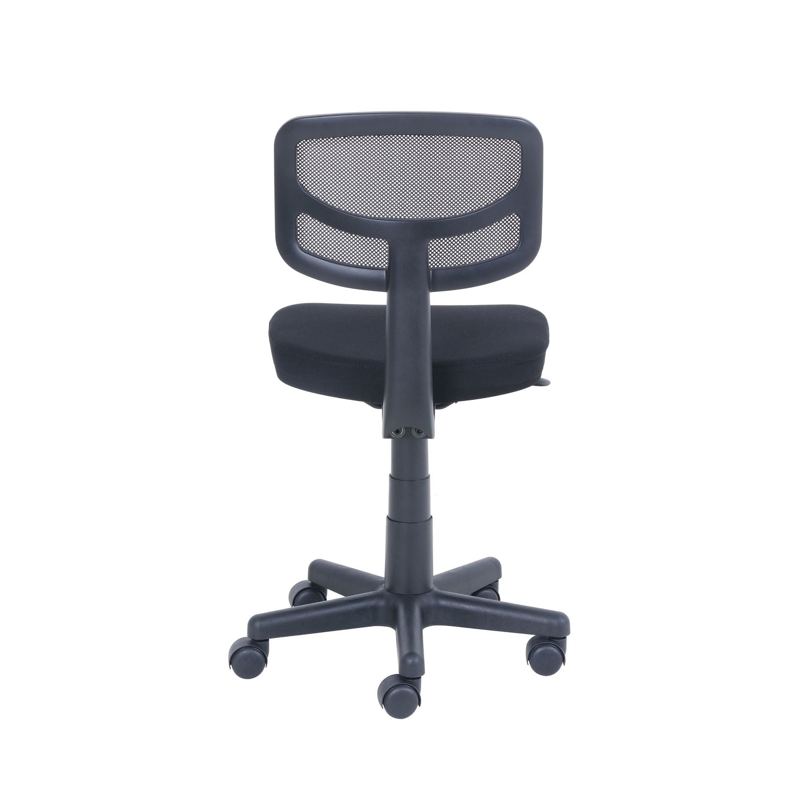 Mainstays Mesh Task Chair with Plush Padded Seat, Teens and Adult, Black/Black