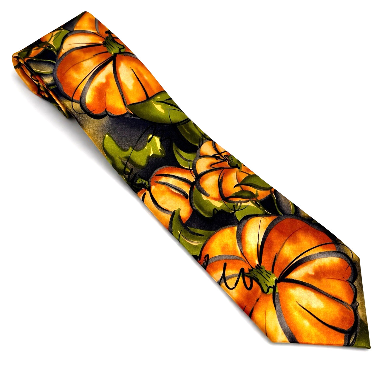 Jerry Garcia Pumpkin Silk Necktie Butterfly Study II Limited Edition Fall 2008