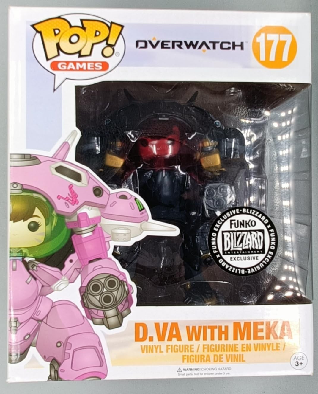 Funko POP! Games Overwatch D.Va with MEKA #177 [Carbon Fiber] Exclusive