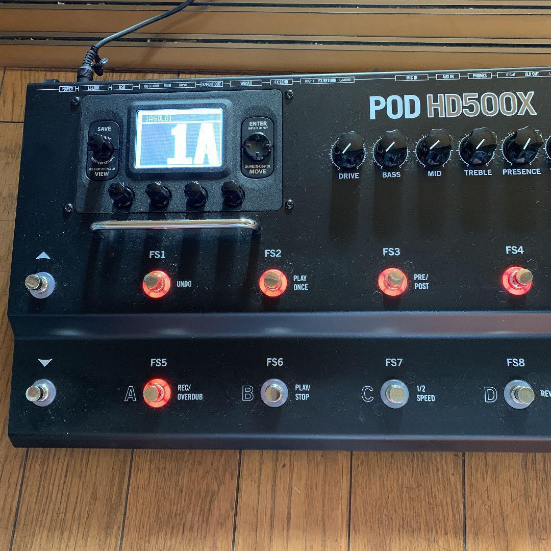 Line6 POD HD500X Multi-Effects Guitar Pedal Amp Simulator Floor Processor Tested