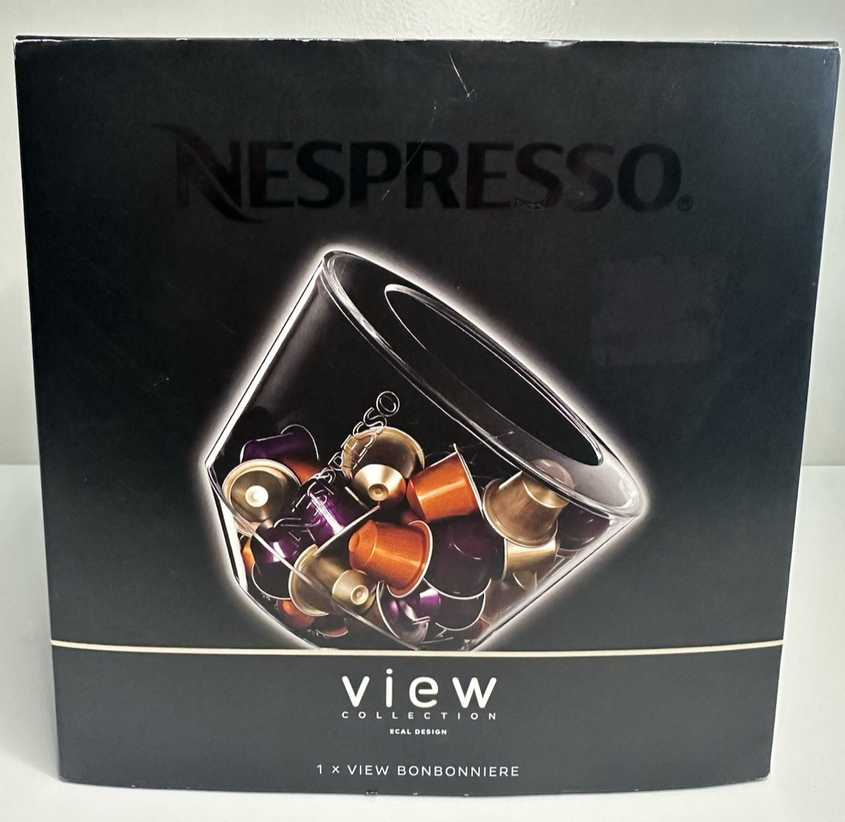 NEW Nespresso View Collection Bonbonniere Coffee Capsule Dispenser with Box