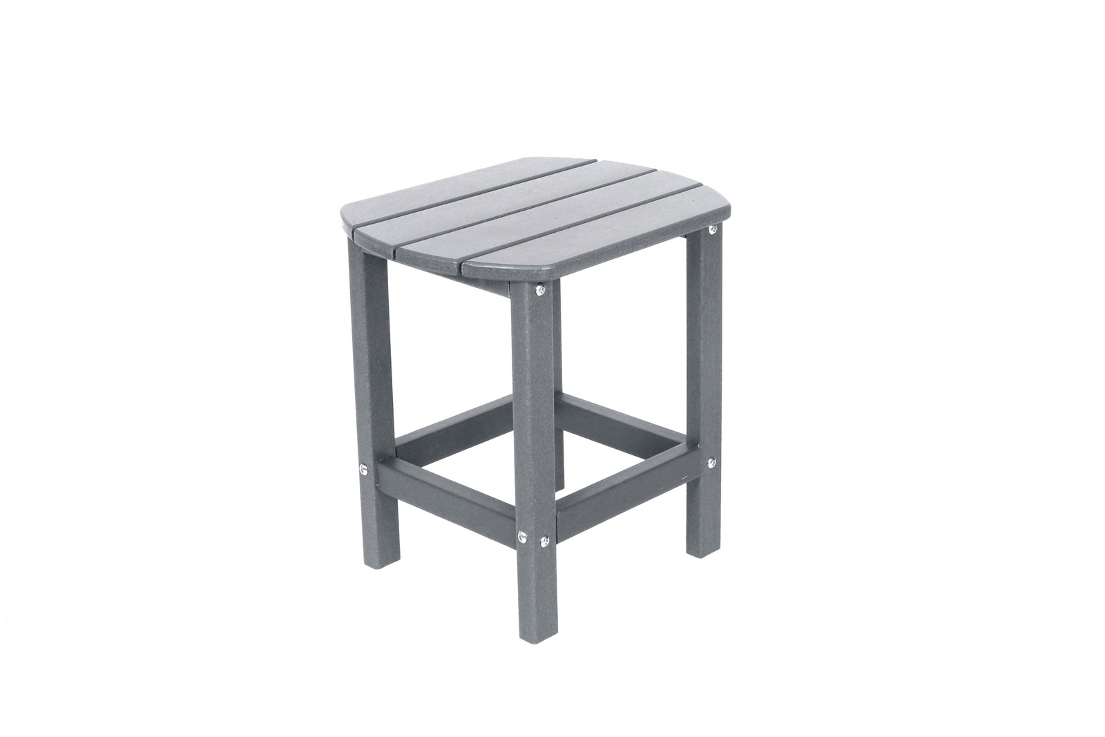 Adirondack Square Outdoor Side Table HDPE Blue Textured Look