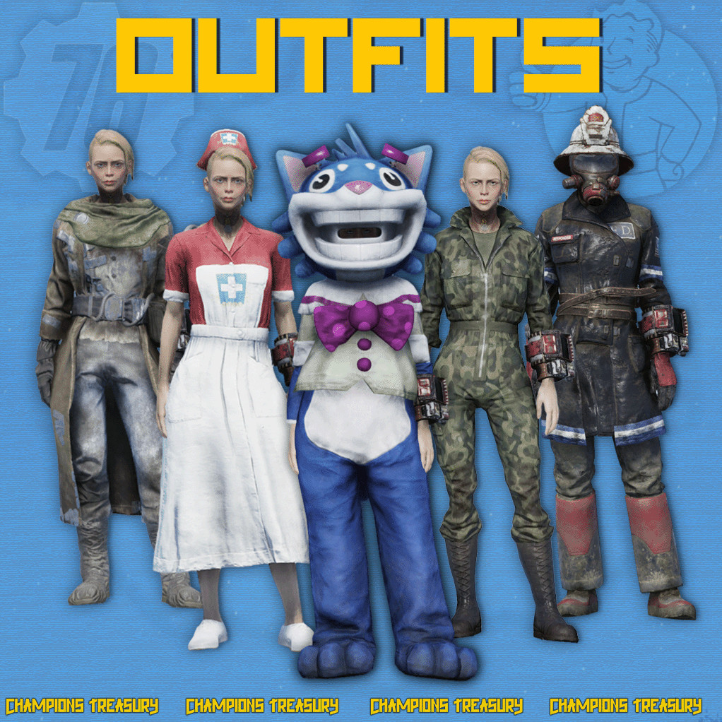 FALLOUT 76 PC ANY RARE APPAREL OF YOUR CHOICE/FIREMAN/ASYLUM/RESPONDER/UNIFORM