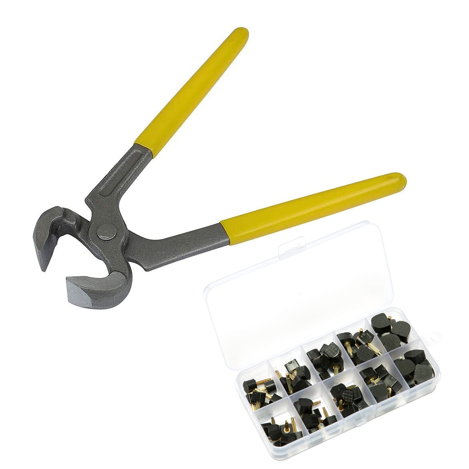 6" Heel Caps Remove Plier and 30 Pairs High Heel Replacement Tips (5 Differen...