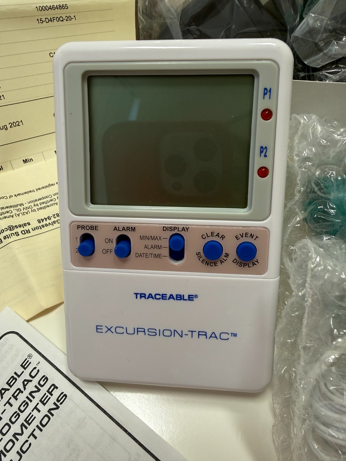 Tracable Excursion-Trc Datalogging Thermometer
