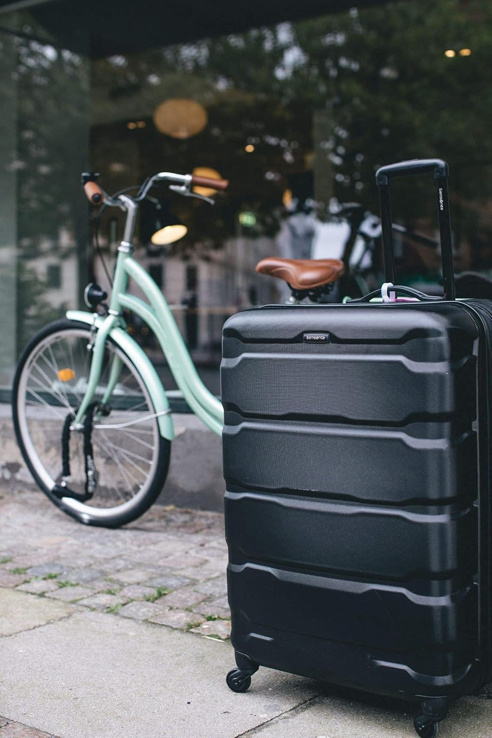 Omni PC Hardside Expandable Luggage with Spinner Wheels, Black, Carry-On 20-Inch