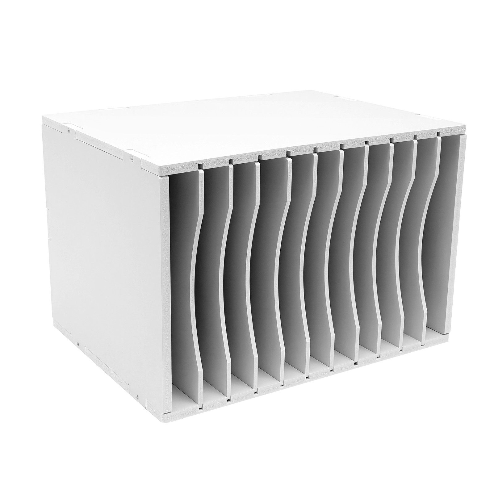 Vertical Desktop Sorter 11-Compartments Paper Storage Holder Document Organizer