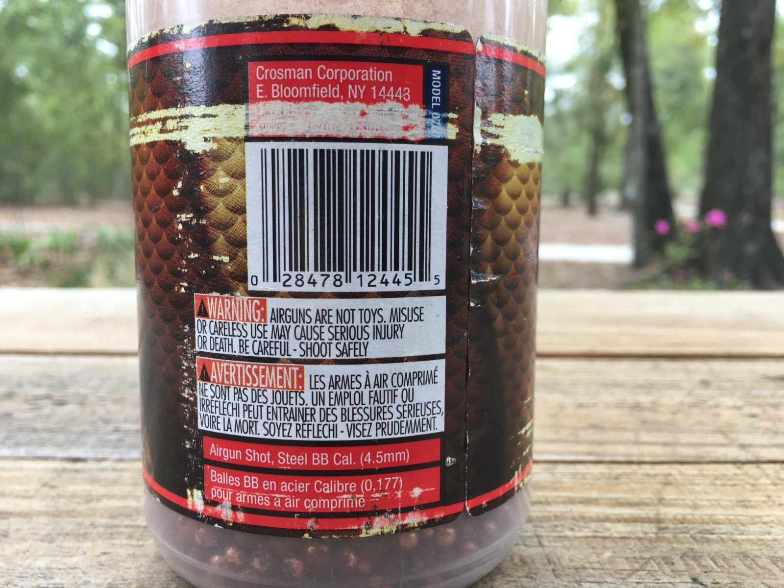 Crosman Copperhead BB's - 6000 count, opened