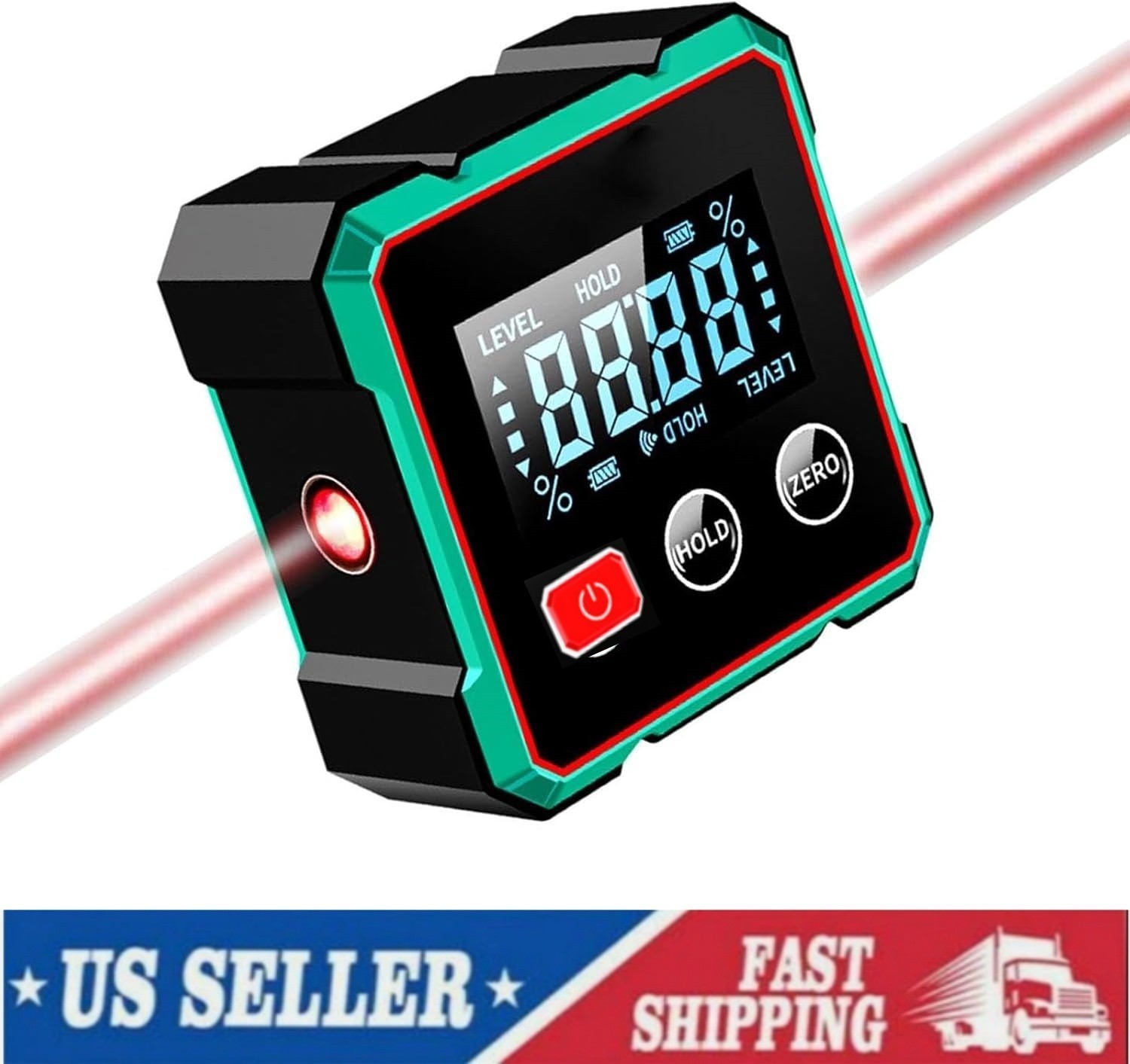 360° Magnetic Digital Protractor Angle Finder Gauge Inclinometer Level Meter US