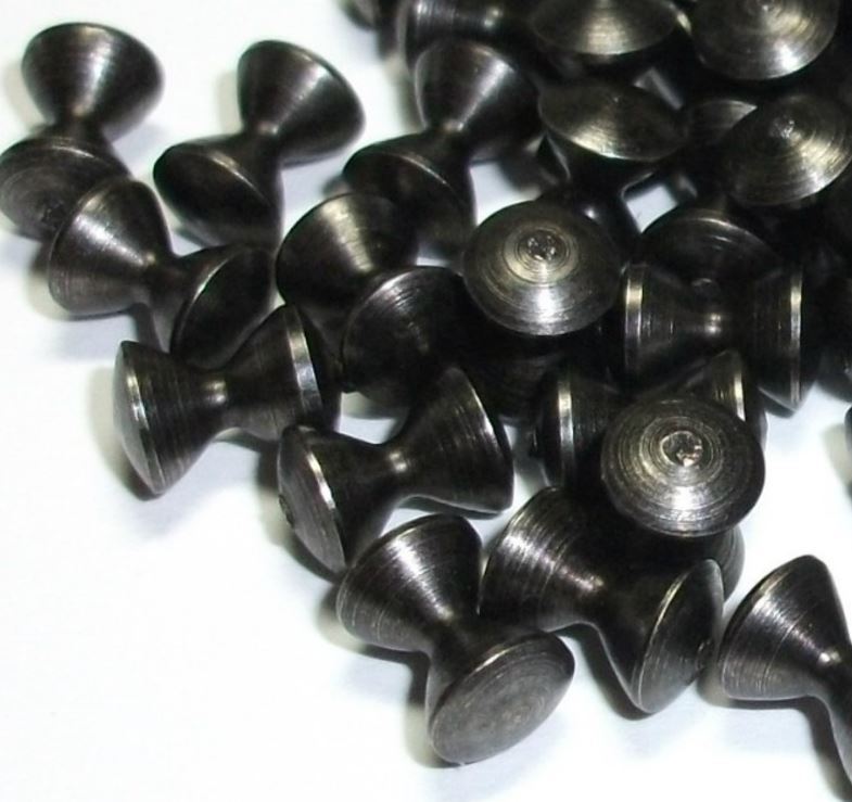 BLACK HOURGLASS BRASS BEADS FOR FLY TYING - 5 SIZES TO PICK FROM - 25 COUNT