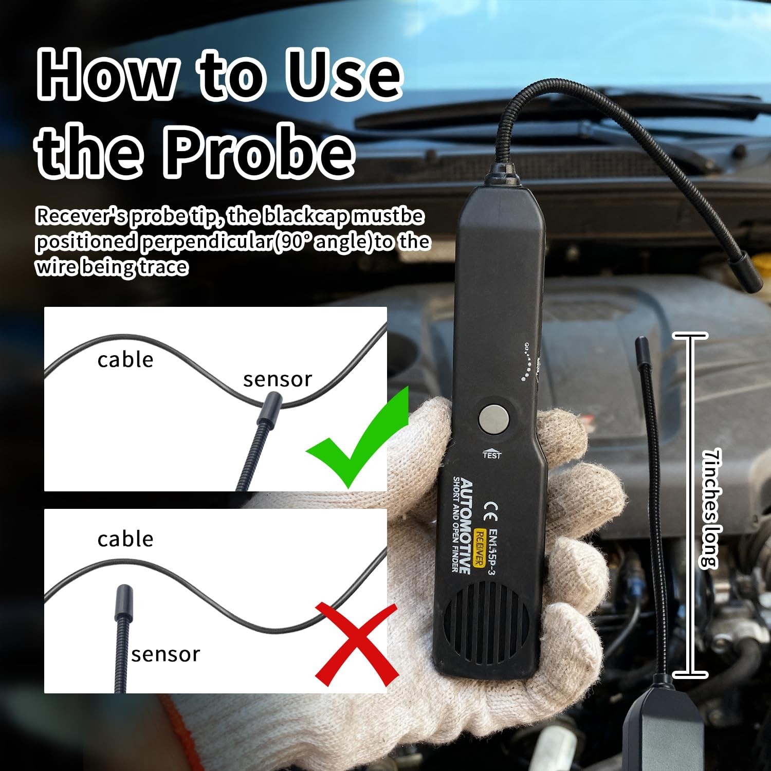 Cable Tracker Electrical, EM415 PRO Automotive Short & Open Finder, Wire Tracer