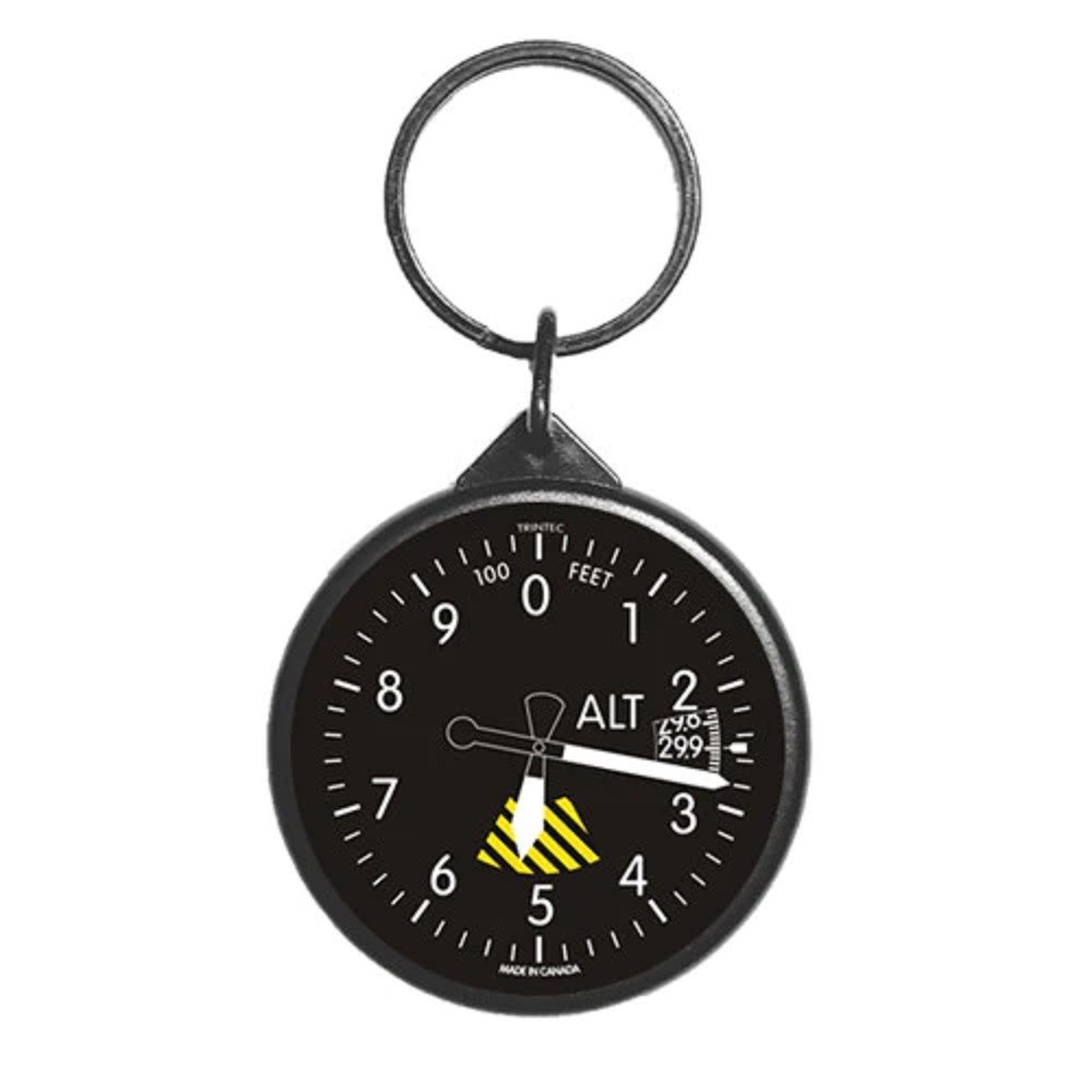 Trintec 2" Classic Altimeter Round Keychain - KCR60