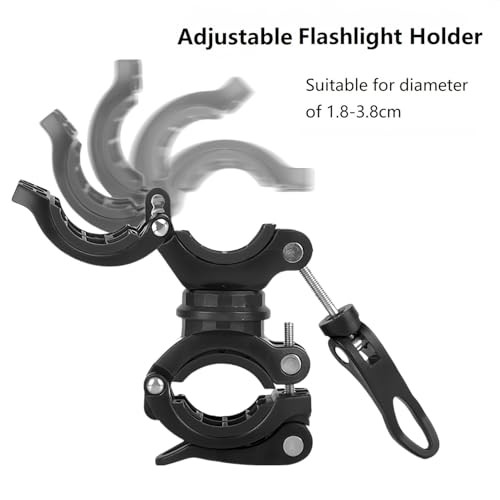 [2 Pack] Flashlight Holder, Mount Bicycle Mounting Bracket Flashlight Holder