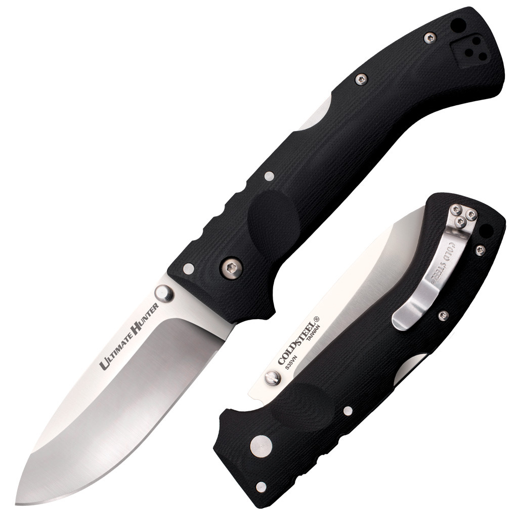 Cold Steel 30U Ultimate Hunter Folding Knife 3.5" S35VN Satin Blade, G10 Handles
