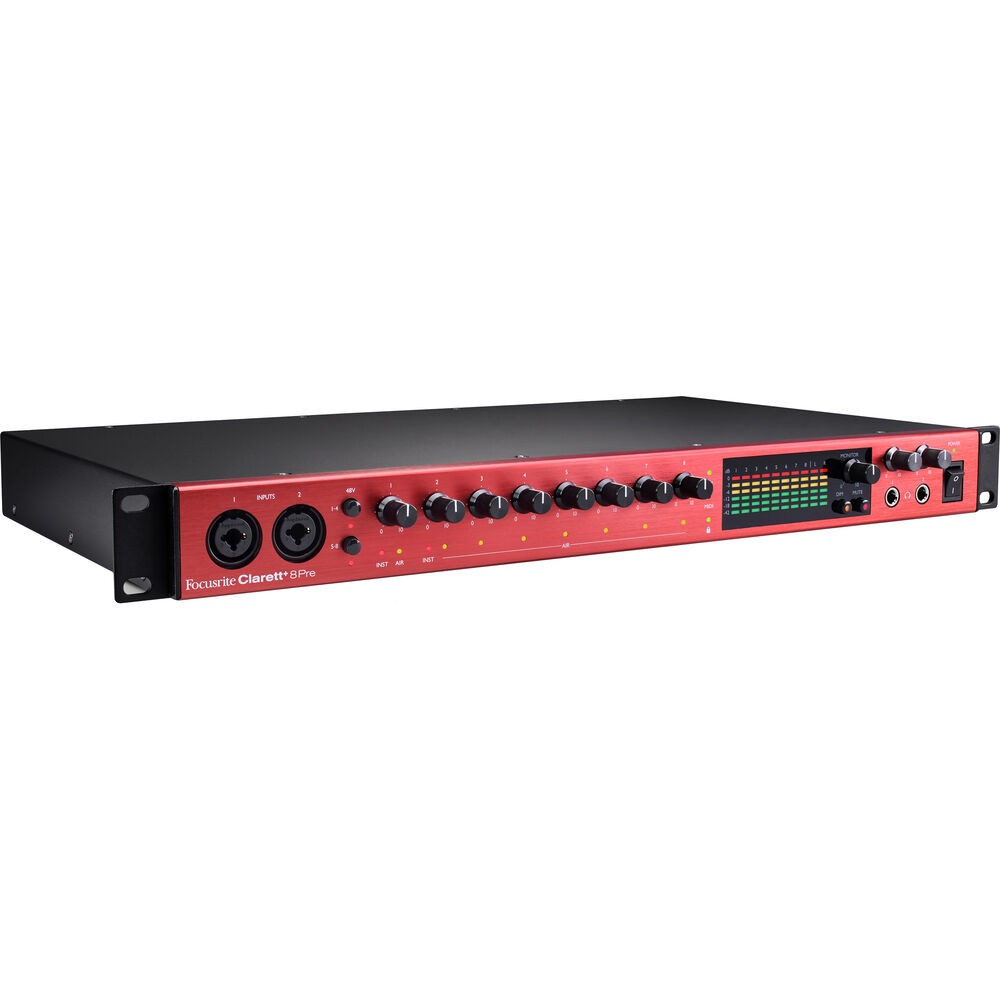 Focusrite Clarett Plus 8Pre USB-C Audio Interface w/ MIDI & XLR Cables
