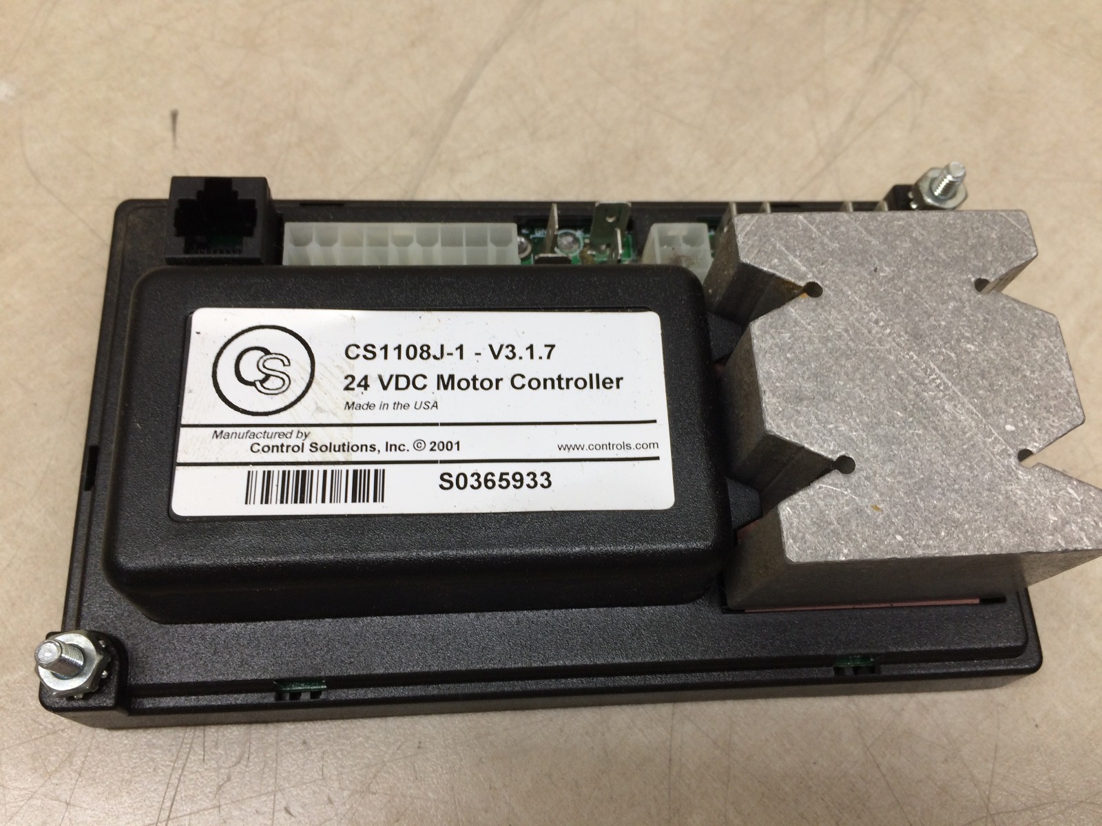 Control Solutions CS1108J-1-V3.1.7 24VDC Motor Controller