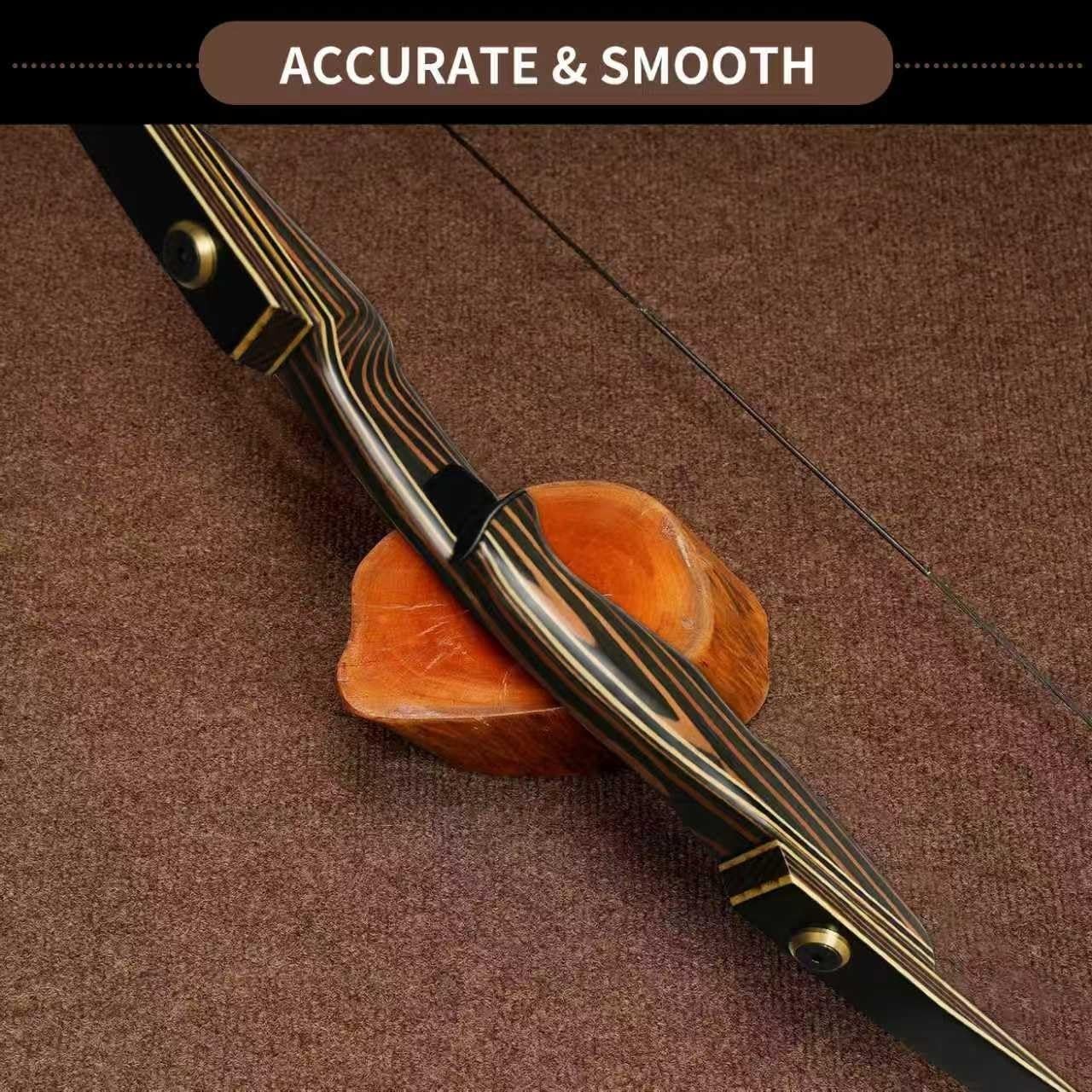 PMZ Archery Takedown 64" Traditional Recurve Bow 30lbs for Adult Hunting
