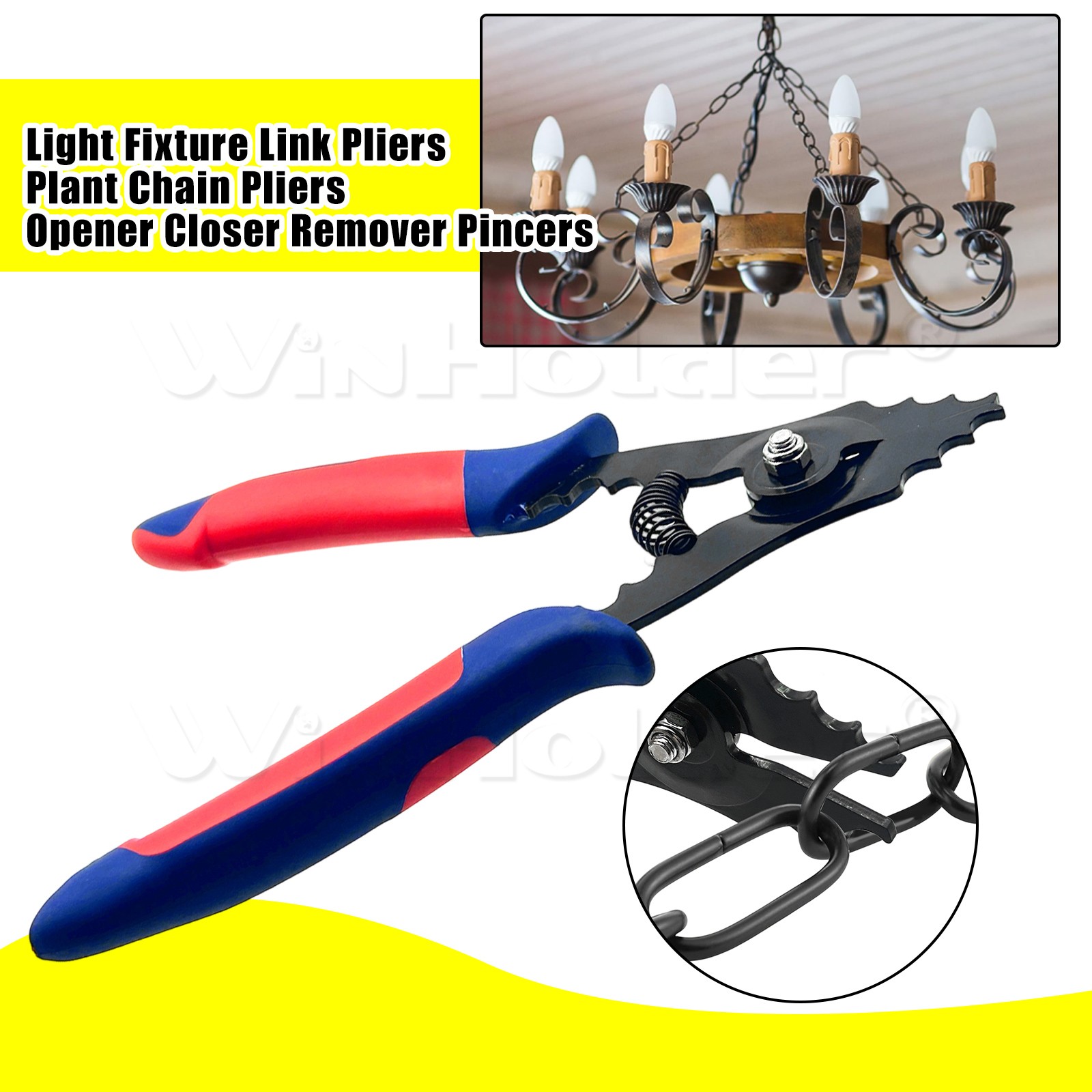 Lighting Fixture Chain Pliers Chain Opening and Closing Pliers Metal Finish US