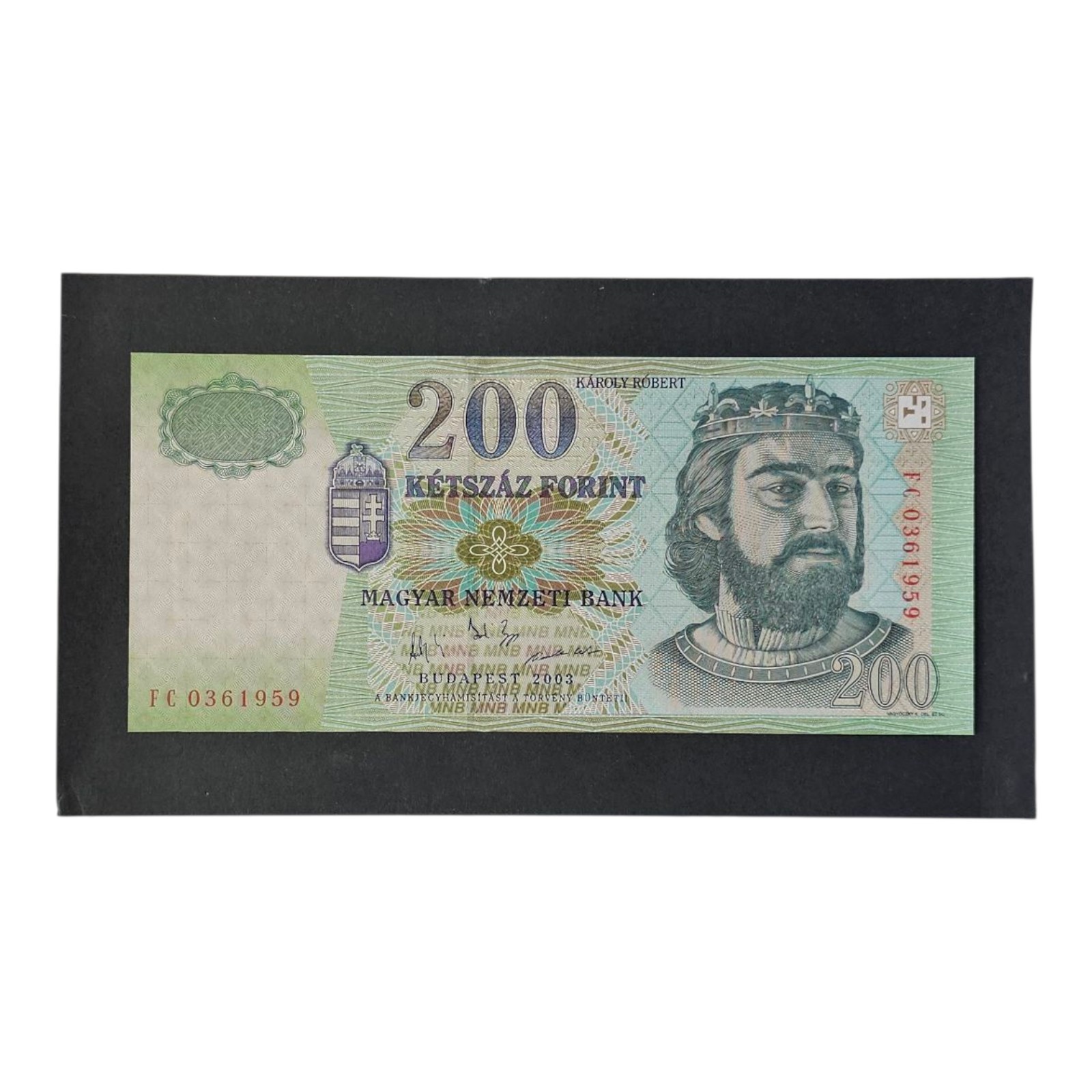 HUNGARY 200 Forint Banknote, 2003 P-187c UNC (Lot #1424)