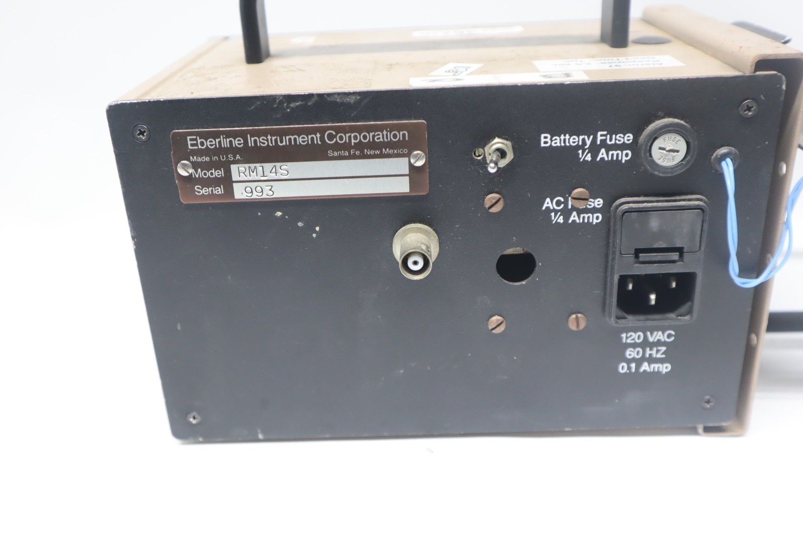 Eberline RM-14S Count Rate Meter And Attached Holder