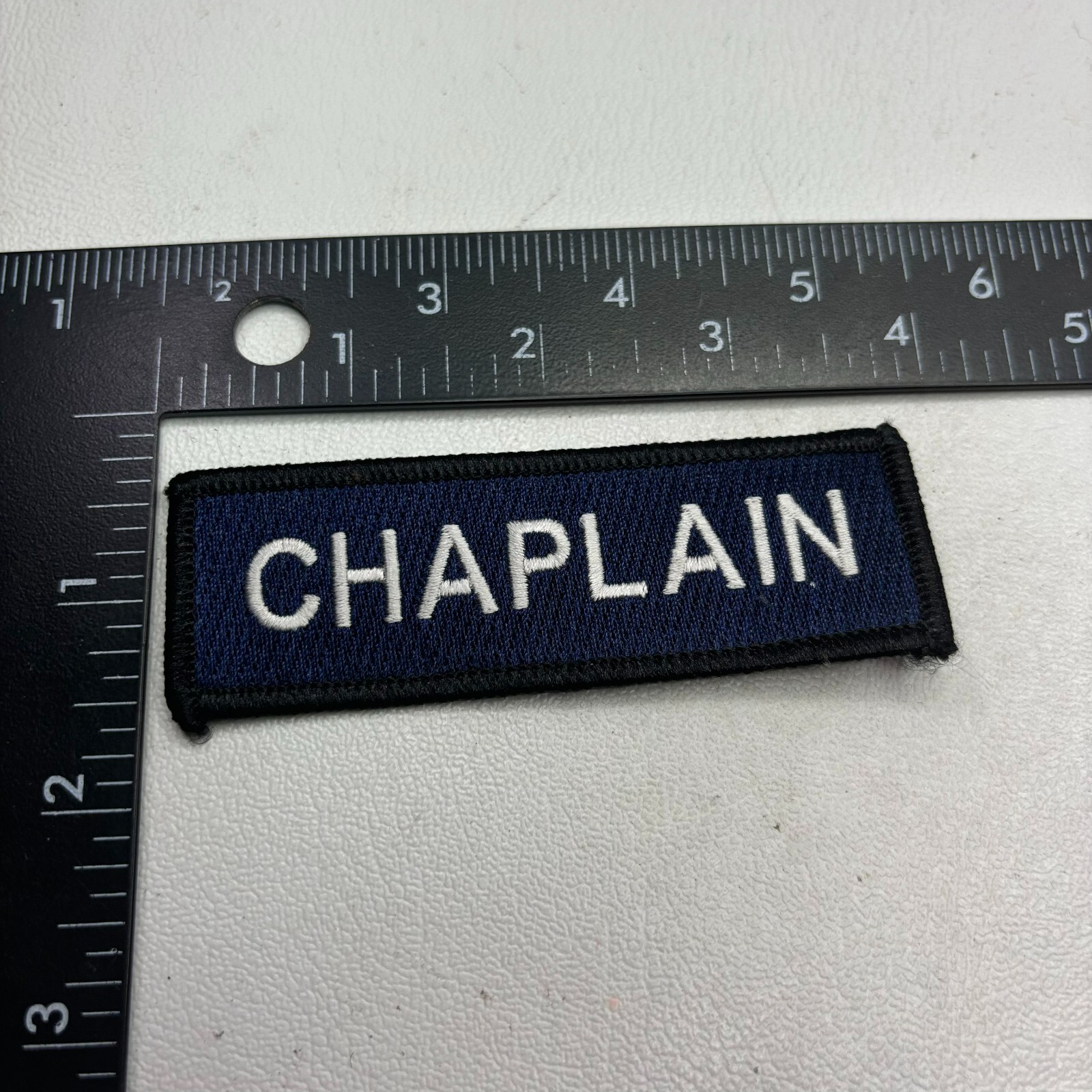 Military (?)  CHAPLAIN Tab Patch 48a1