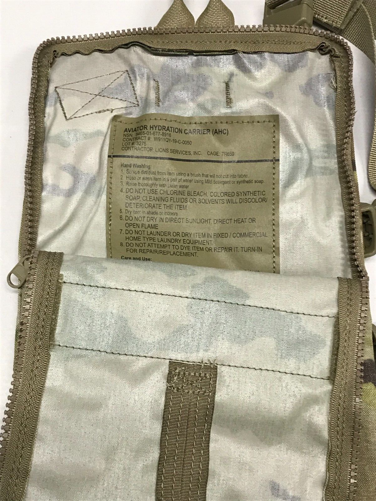 MULTICAM 100oz Aviator Hydration Carrier (AHC) USGI NOS