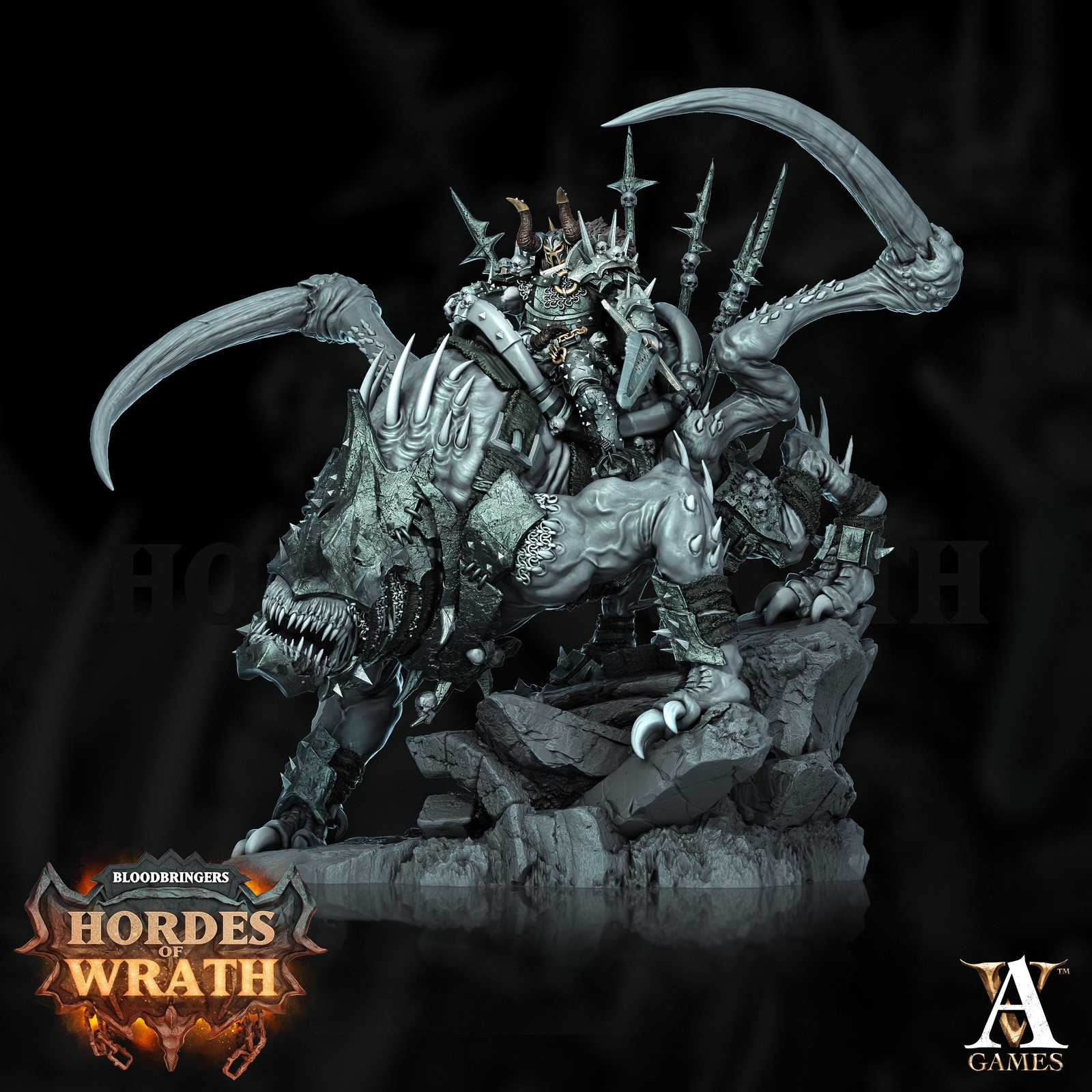 3D Printed Archvillain Games Bloodbringers - Hordes of Wrath Harbinger of Gorkal