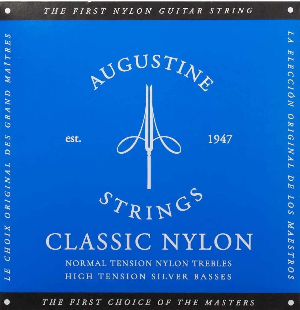AA Augustine High Tension Classical Guitar Strings (3-Pack) Blue
