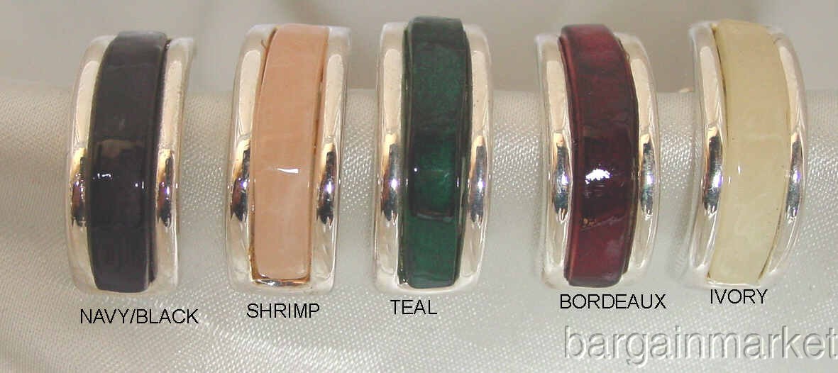 5 Pairs Lot Clip On Half Hoop Clip On Earrings New