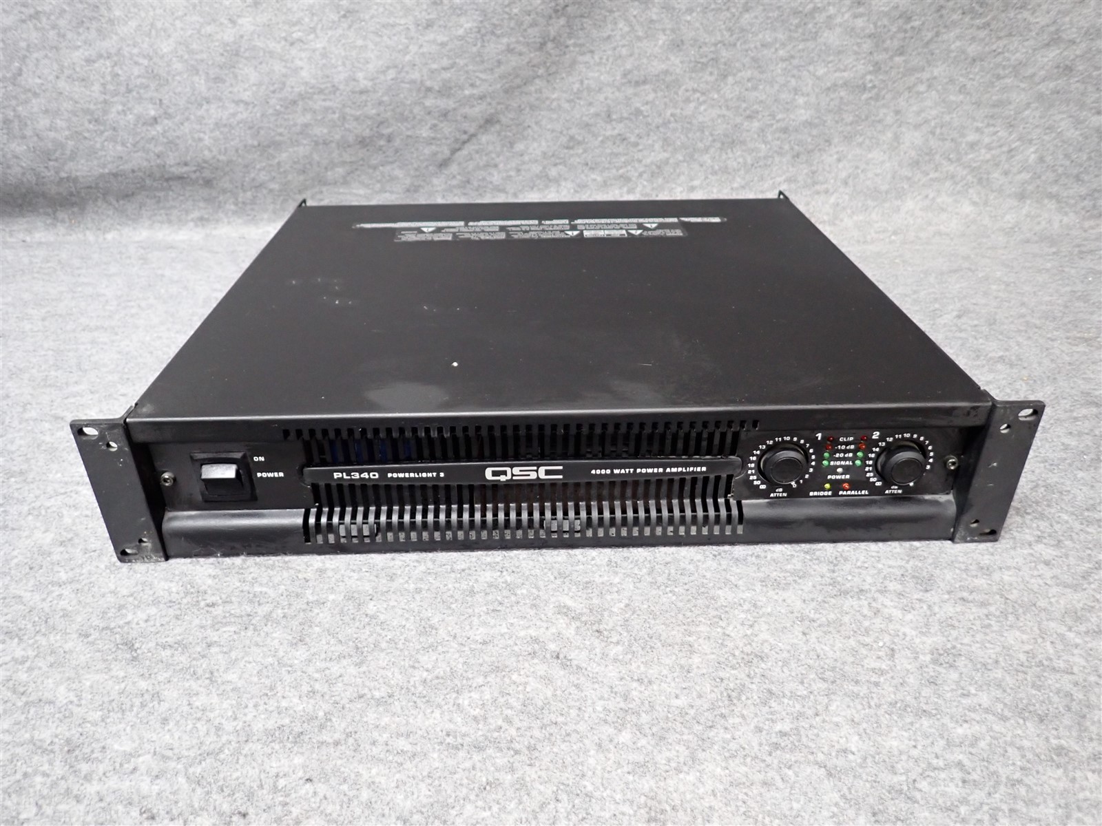 QSC PowerLight PL340 2 Channel Professional Power Amplifier 1350WPC (#19) (II6)