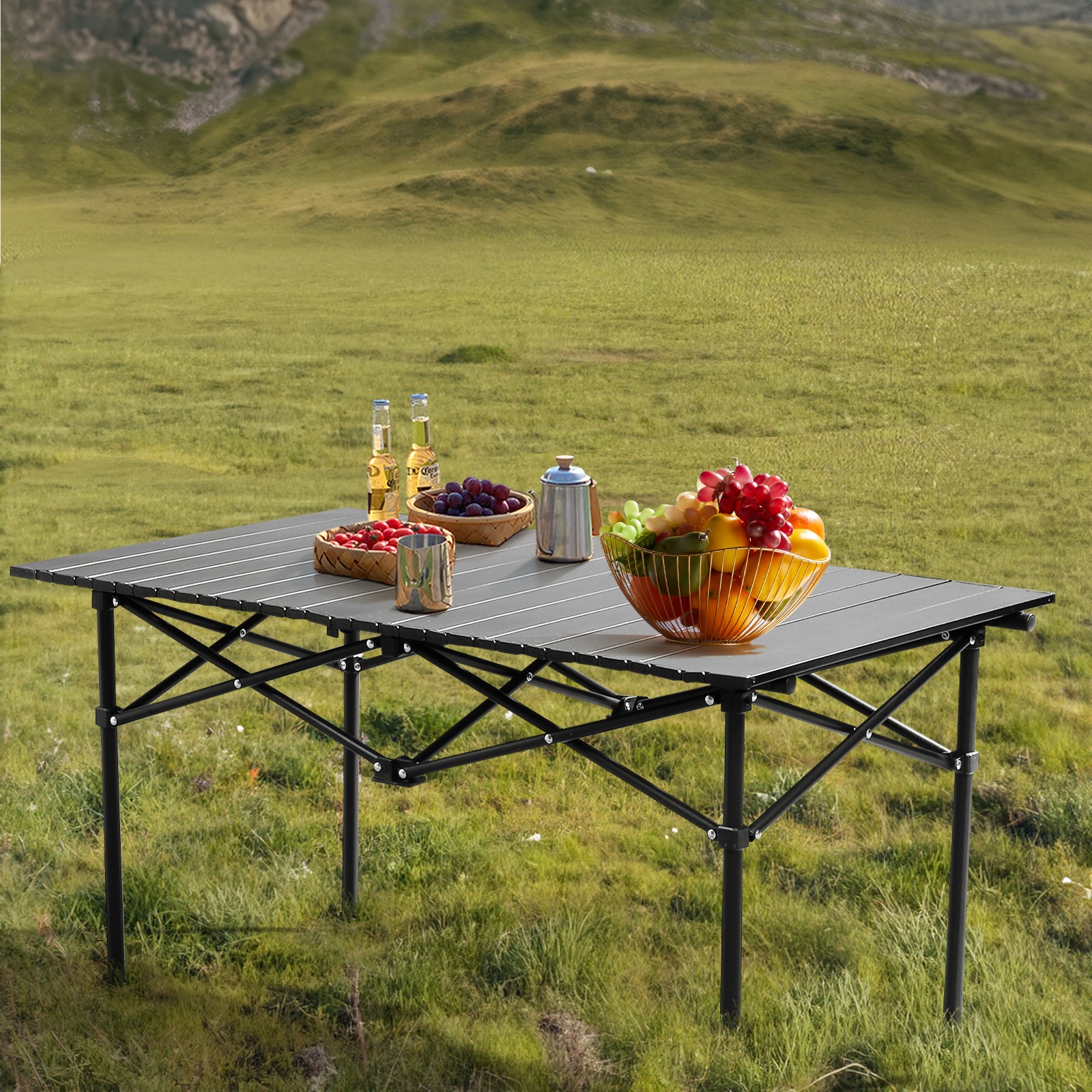 Portable Folding Camping Table, Ultralight Collapsible Table Outdoor Camp Table