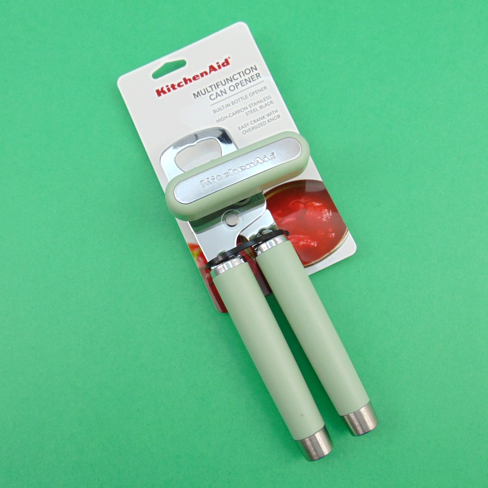 KitchenAid Multifunction Can Opener w/ Bottle Opener Pistachio Green Easy Turn