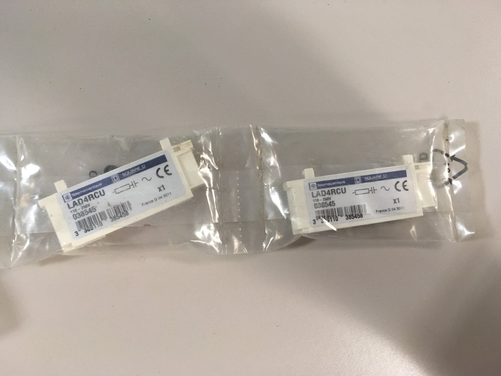 Telemecanique LAD4RLU Surge Suppressor   NEW IN SEALED PACKAGE, LOT OF 2