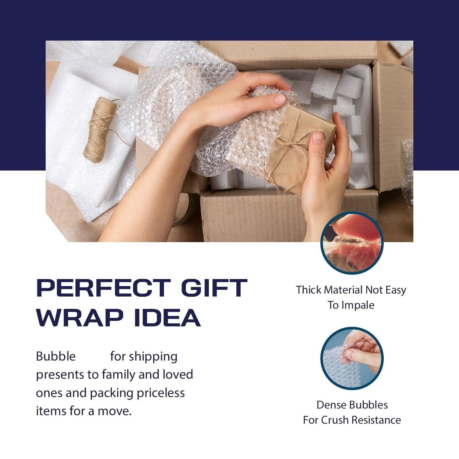 Protective Bubble Roll - 450FTx12IN Clear