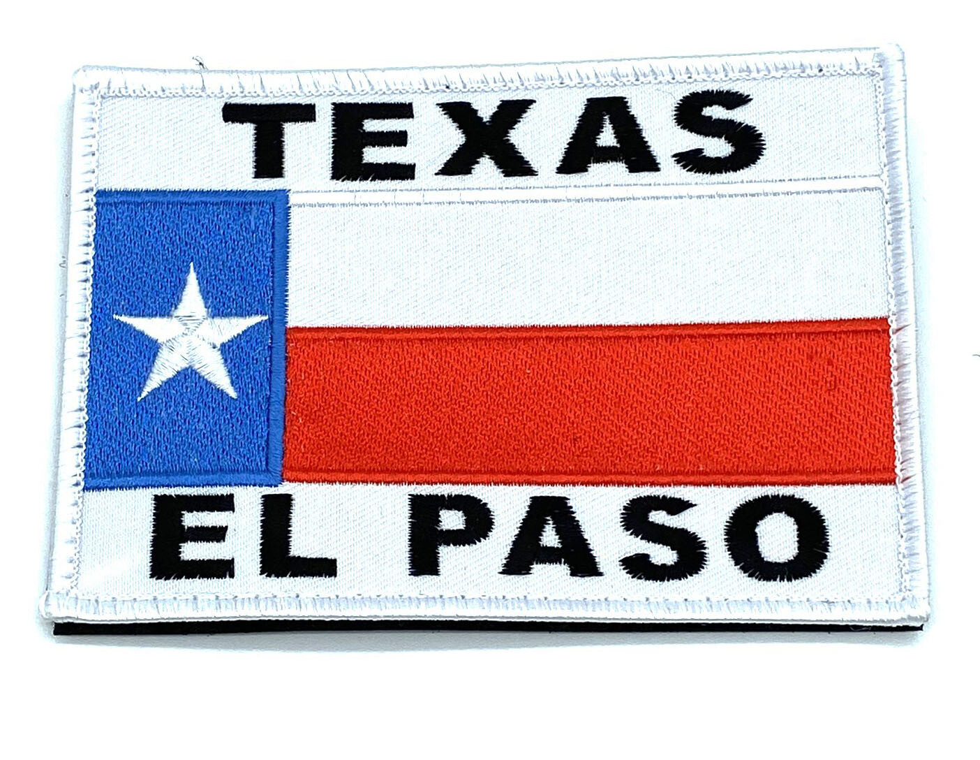 El Paso Texas Patch – Plastic Backing, Sew On, 4.5"x3.5" -