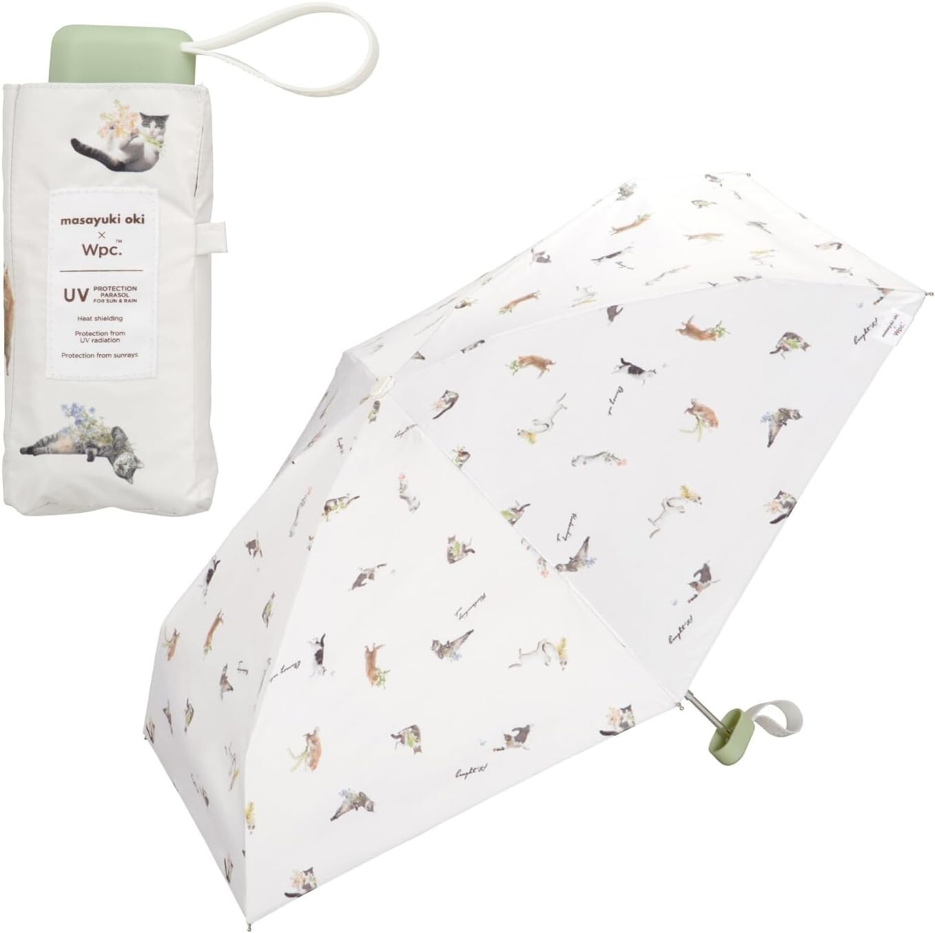 Masayuki Oki x Nyan Wpc. Sun umbrella  White JAPAN