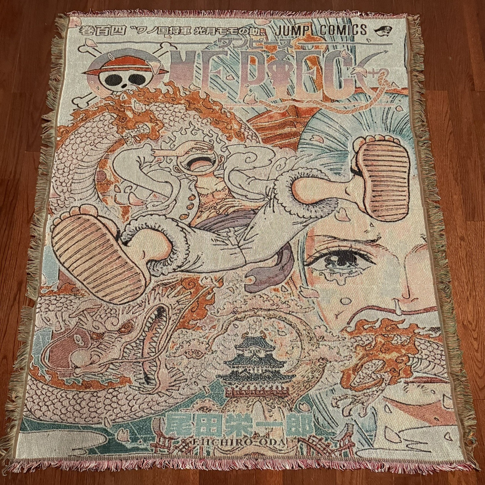 🇺🇸 One Piece Anime Woven Tapestry Throw Blanket. NEXT DAY SHIPPING‼️