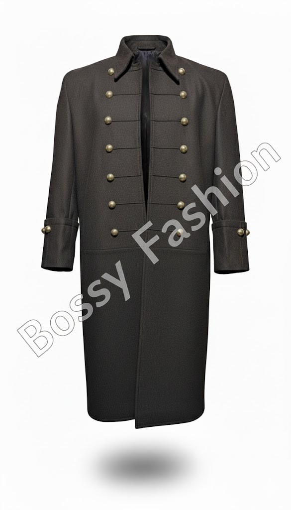 Civil War Confederate Officer Frock Coat – Wool Military Reenactment Uniform