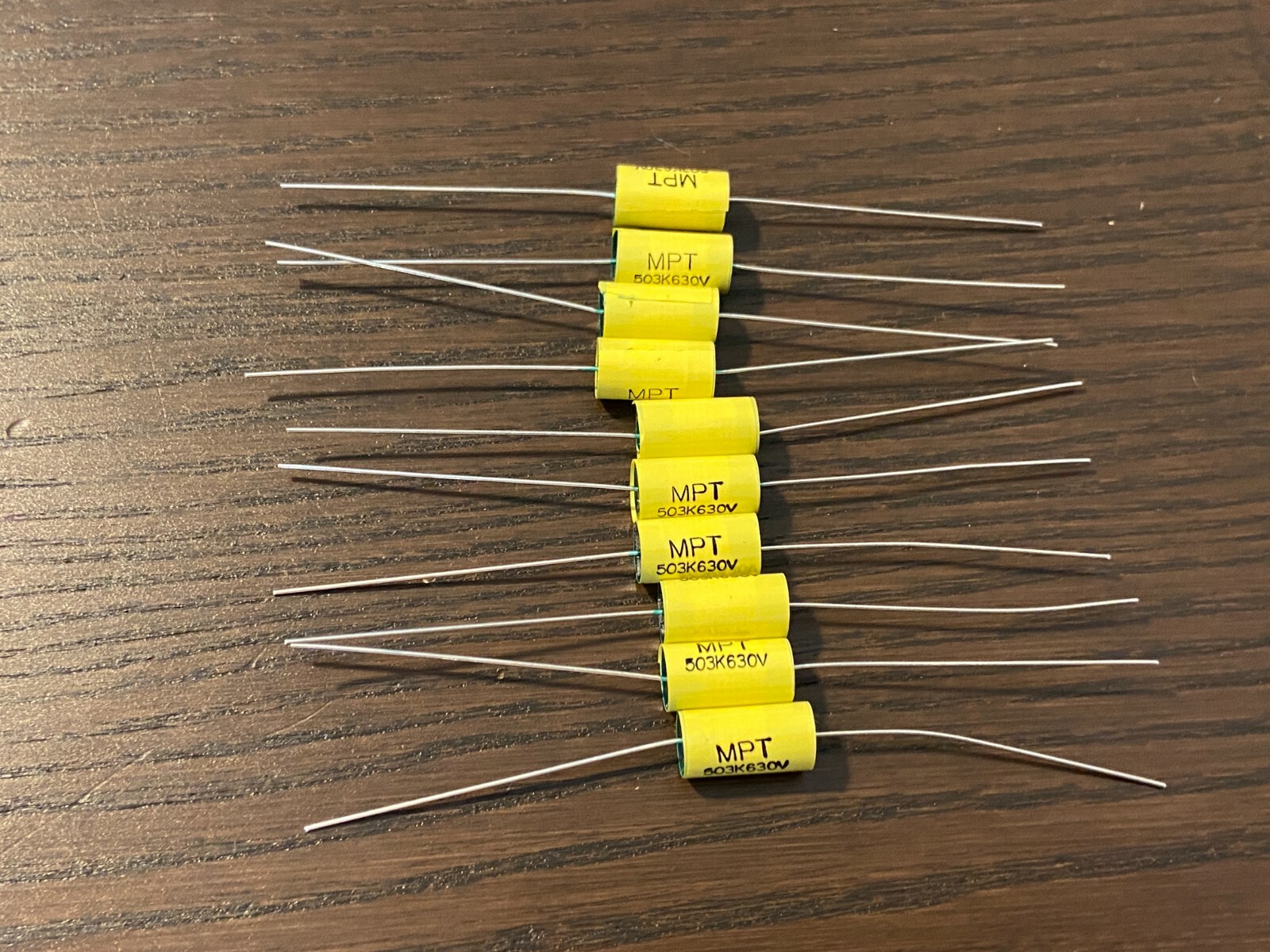 Qty 10 New .05 uf 630v Yellow Film Capacitors Guitar Tube Amp Tone 503K 0.05 uf